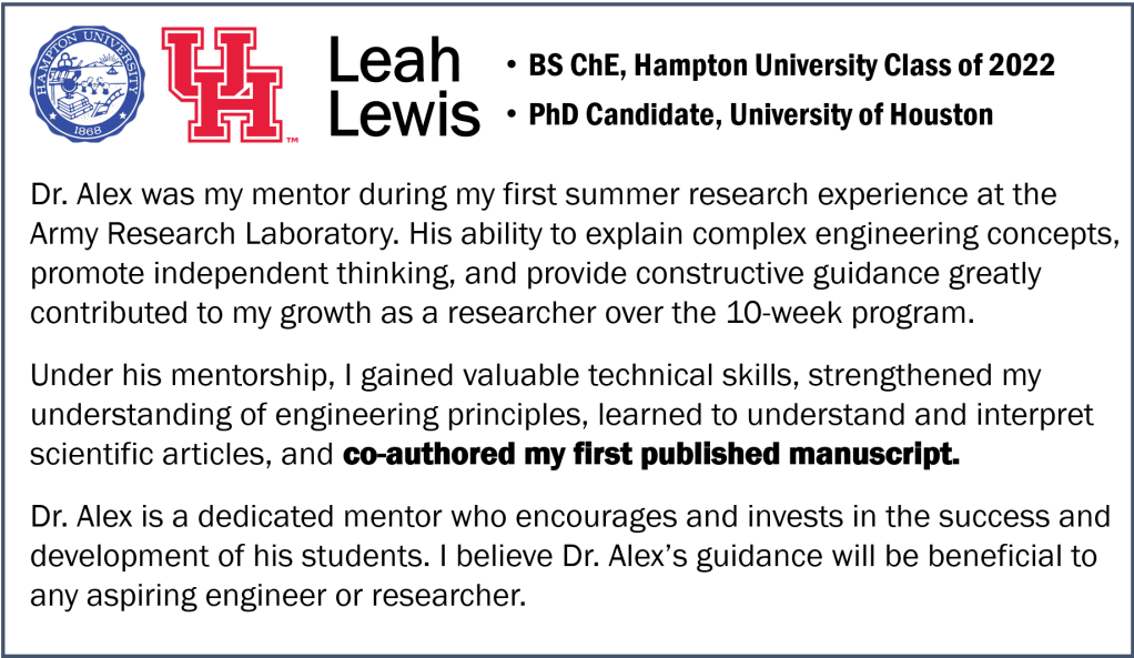 Testimonial about Dr. Alex from The Admission Algorithm from his students, mentees, and program coordinators.